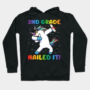 Dabbing 2nd Grade Unicorn Nailed It Graduation Class of 2019 T-Shirt Hoodie